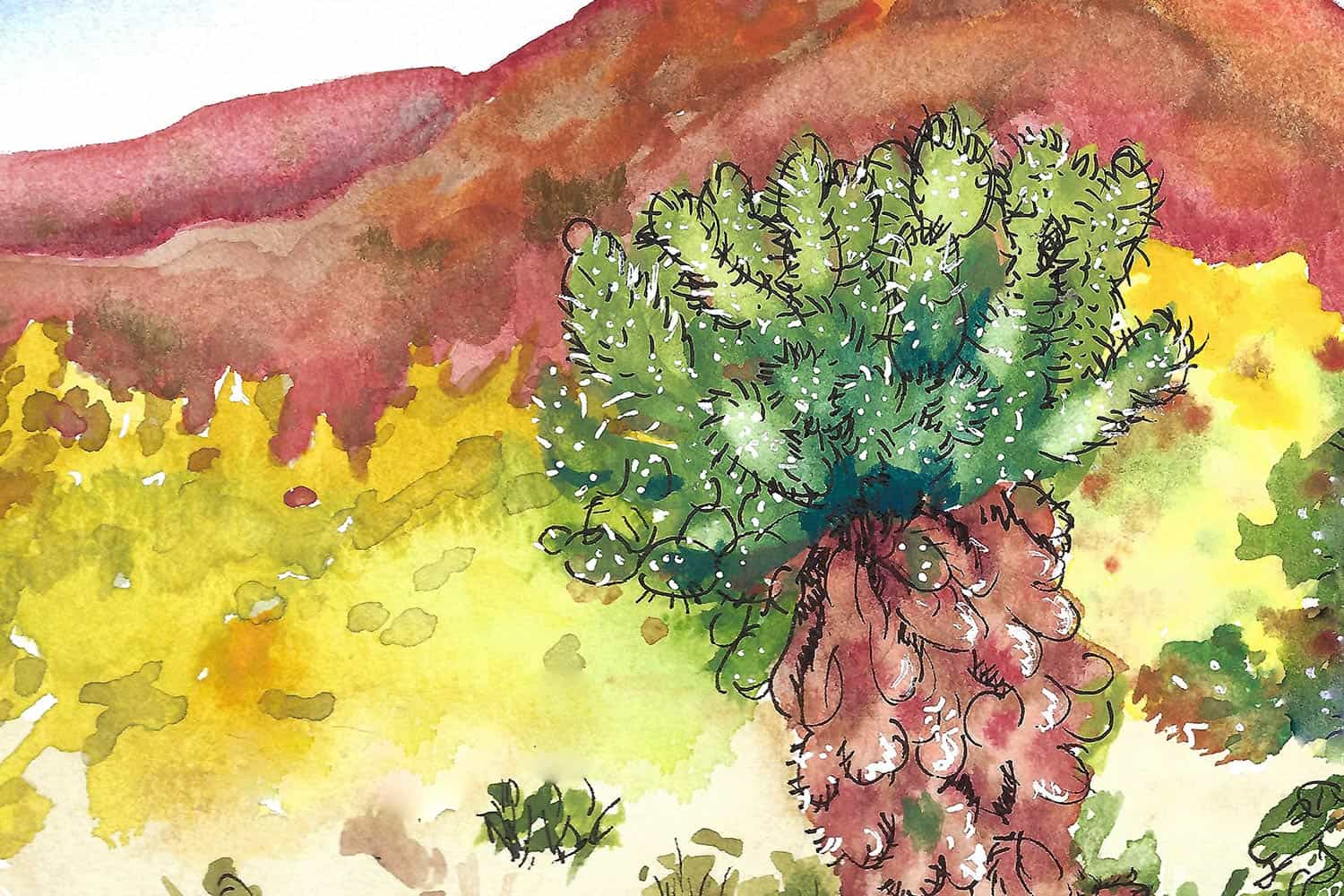 Cactus in Watercolor